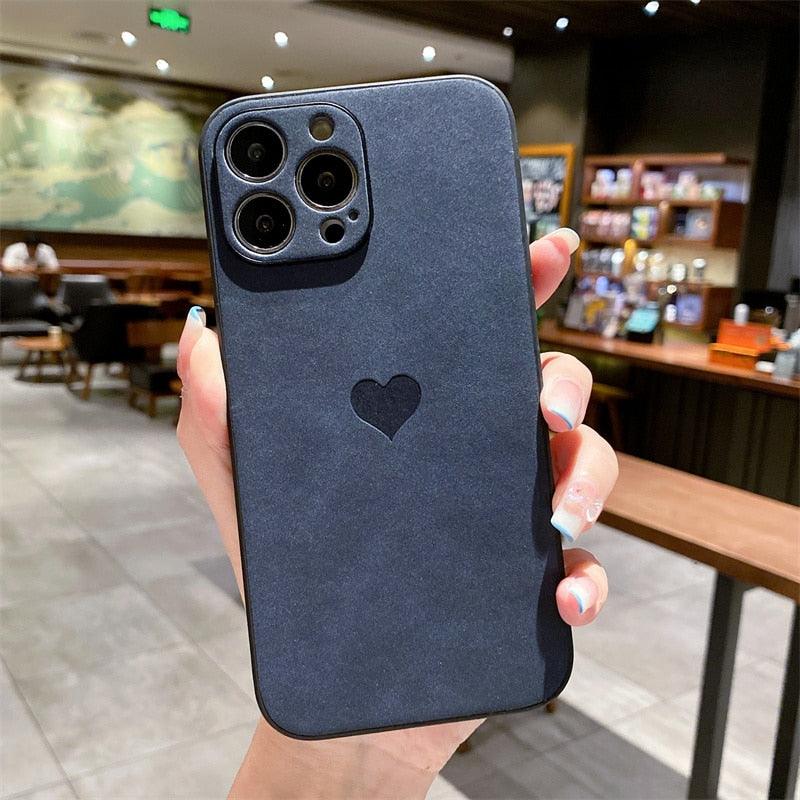 Heart Leather Shockproof iPhone Case – product view 4
