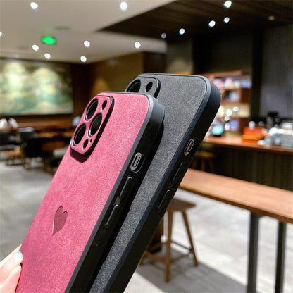 Heart Leather Shockproof iPhone Case – product view 5