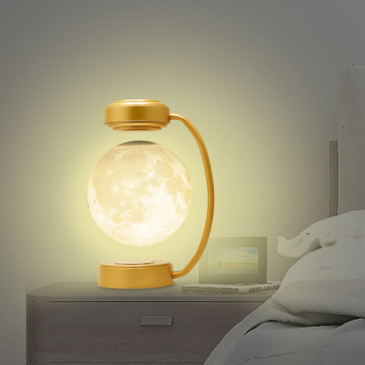 Wireless Magnetic Levitating 3D LED Moon Lamp