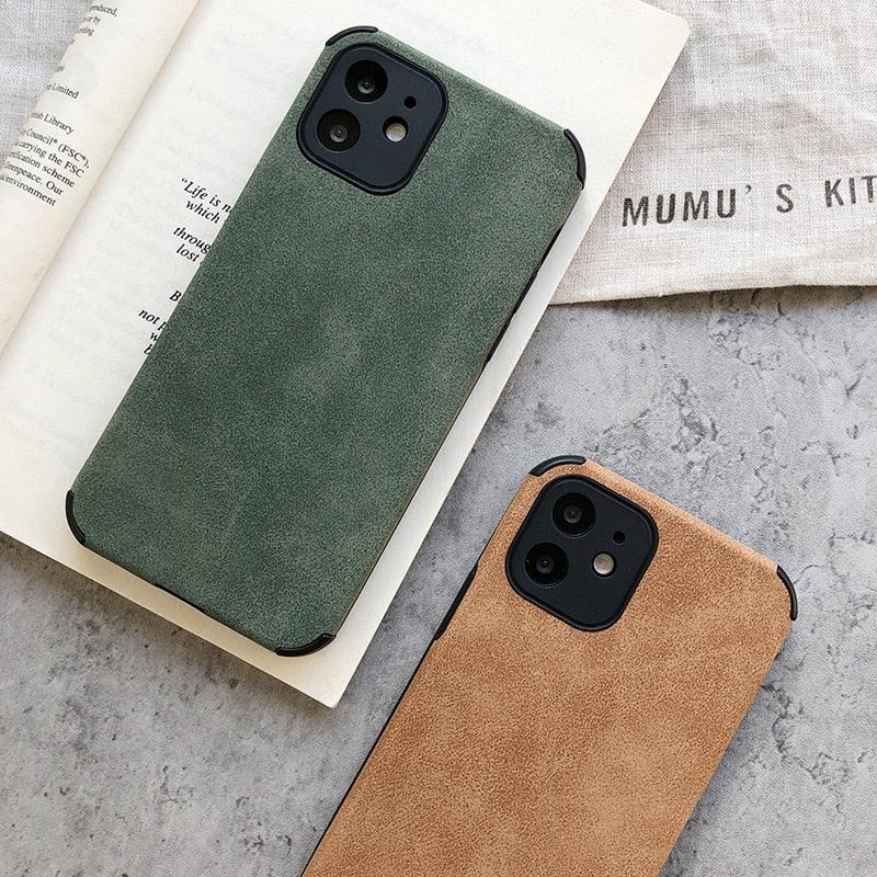 Black & Green Leather iPhone Case – product view 4