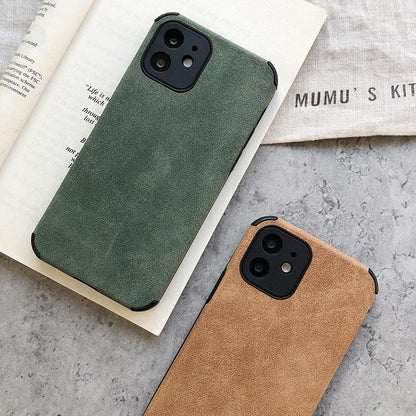 Black & Green Leather iPhone Case – product view 4