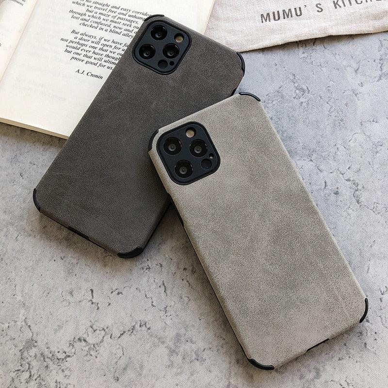 Black & Green Leather iPhone Case – product view 3