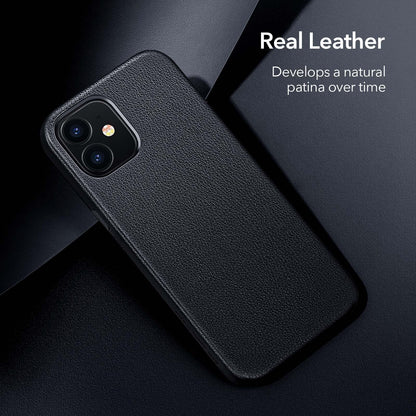 Black Leather iPhone 12 Case – product view 9