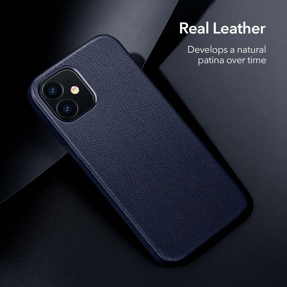 Black Leather iPhone 12 Case – product view 2
