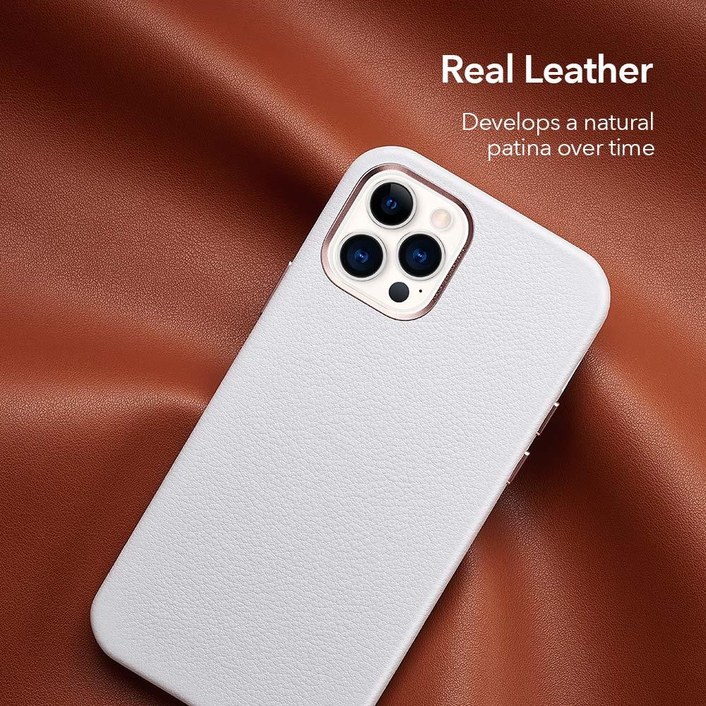 Black Leather iPhone 12 Case – product view 19