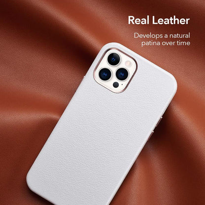 Black Leather iPhone 12 Case – product view 19
