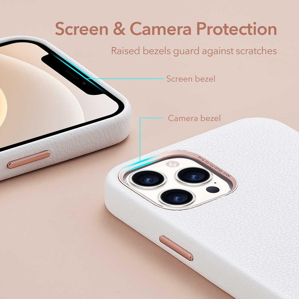 Black Leather iPhone 12 Case – product view 20
