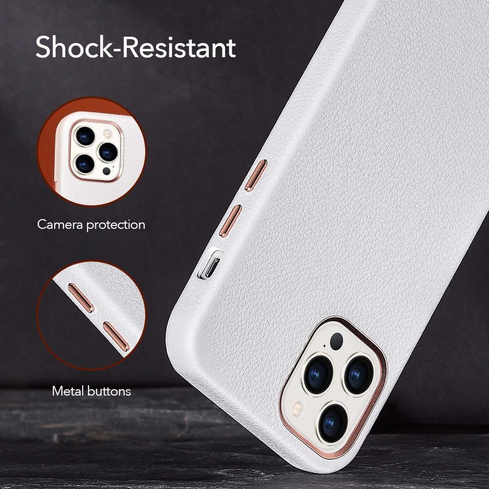 Black Leather iPhone 12 Case – product view 17
