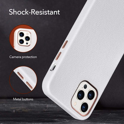 Black Leather iPhone 12 Case – product view 17