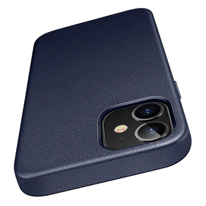 Black Leather iPhone 12 Case