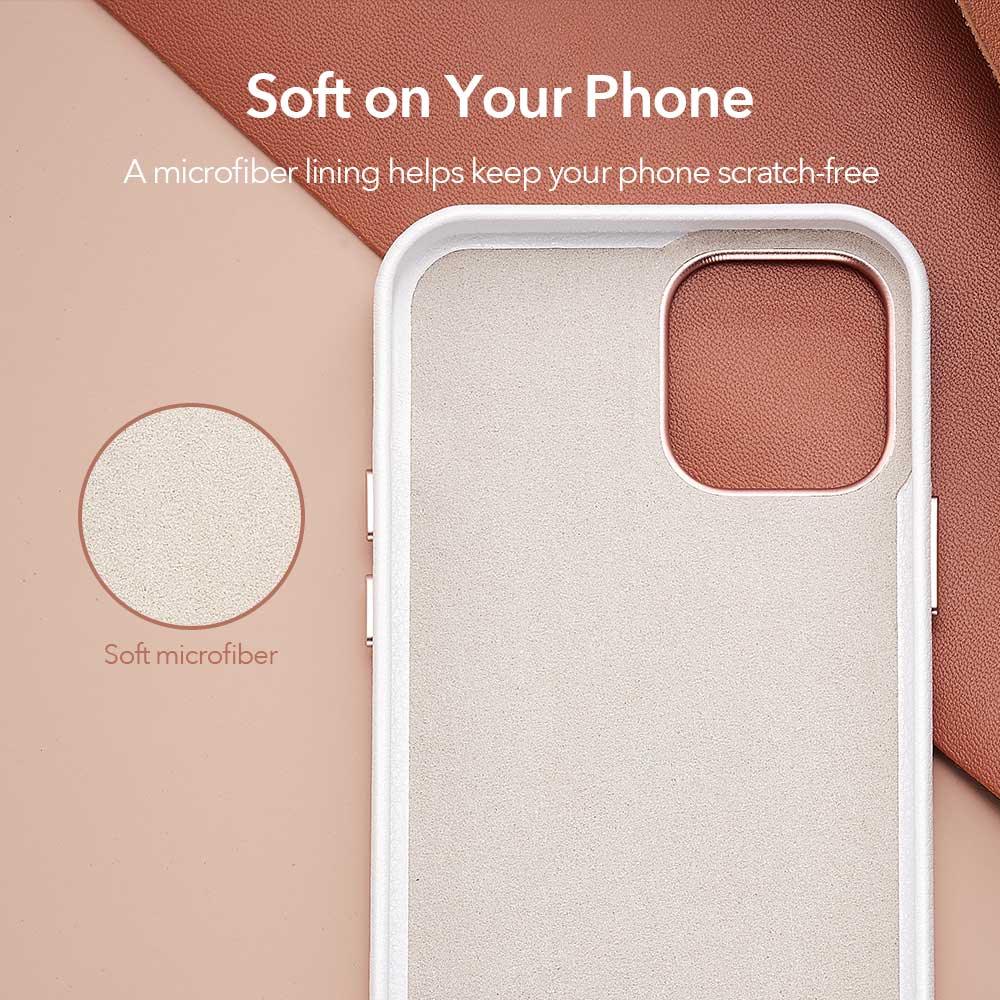 Black Leather iPhone 12 Case – product view 16