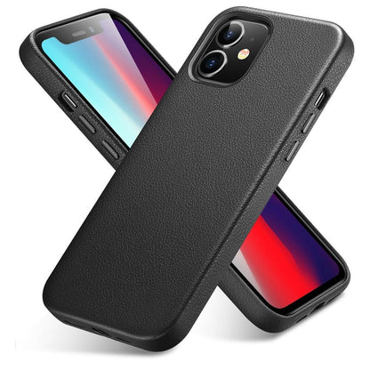 Black Leather iPhone 12 Case – product view 6