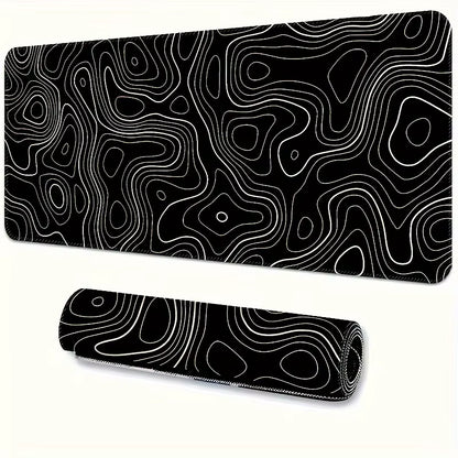 1PC Large Mouse Pad, Office Gaming Table Mat, Non-Slip Rubber Base Washable Mouse Pad for Work, Gaming and Office