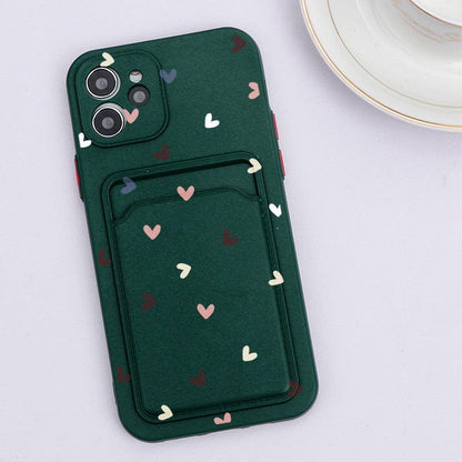 Floral Heart iPhone Case with Card Holder – product view 15