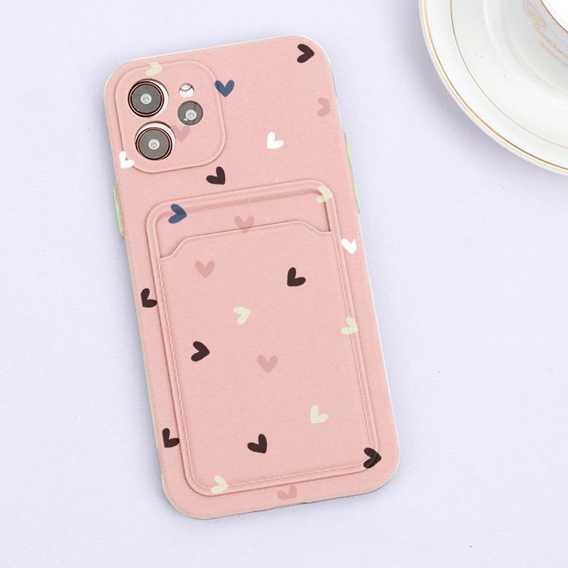 Floral Heart iPhone Case with Card Holder – product view 8