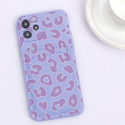 Floral Heart iPhone Case with Card Holder
