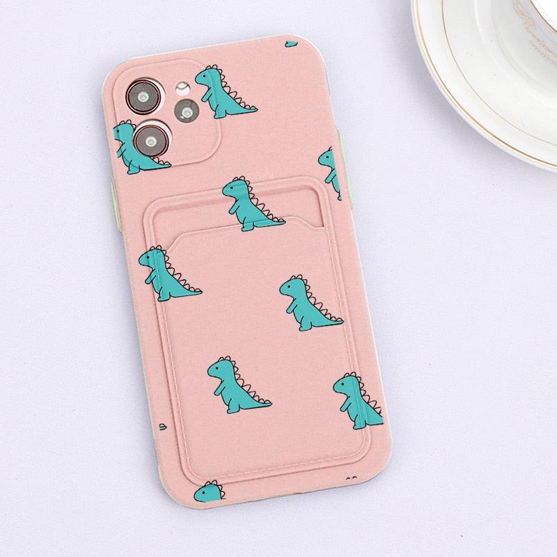 Floral Heart iPhone Case with Card Holder – product view 5