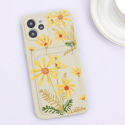 Floral Heart iPhone Case with Card Holder – product view 20