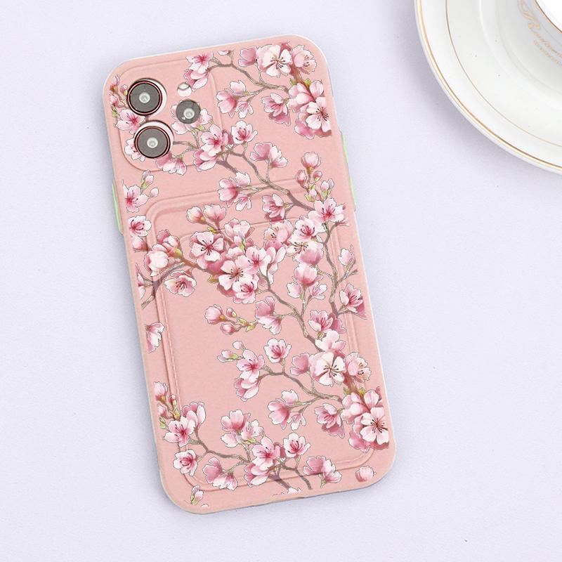Floral Heart iPhone Case with Card Holder – product view 10