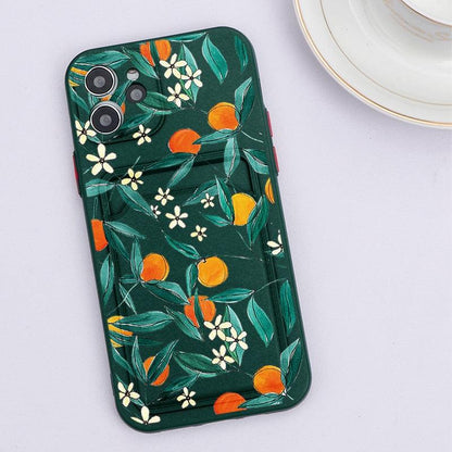 Floral Heart iPhone Case with Card Holder – product view 17