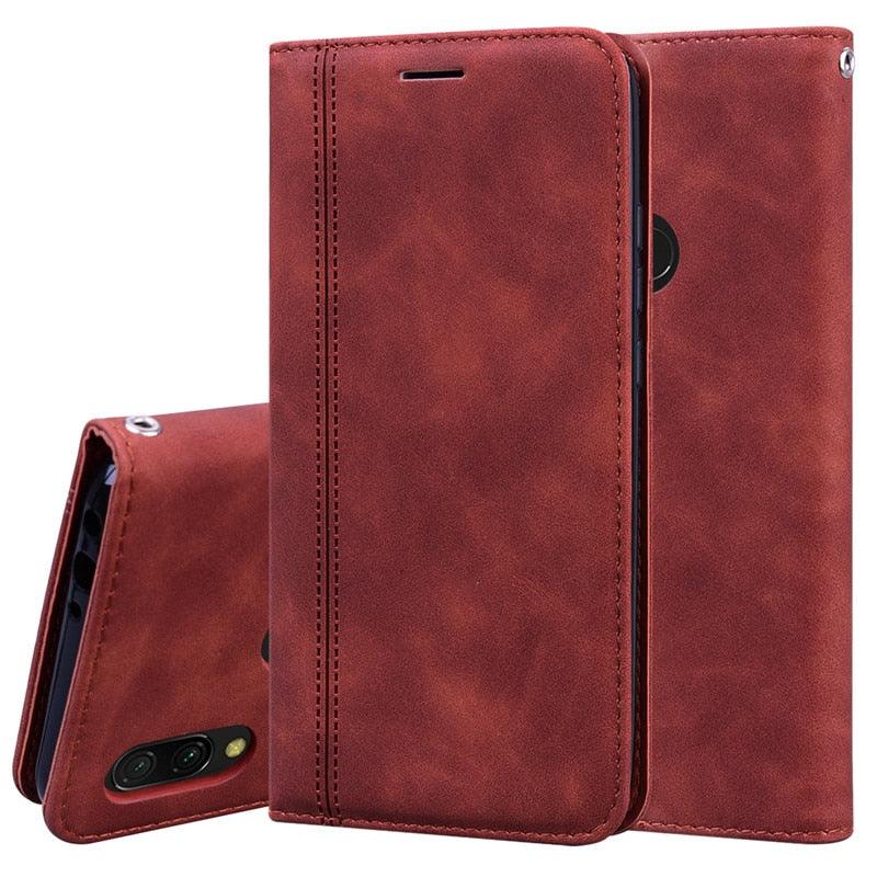 Redmi Note 7 Leather Flip Wallet Case
