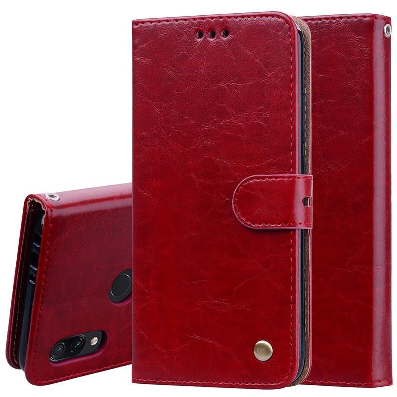 Redmi Note 7 Leather Flip Wallet Case
