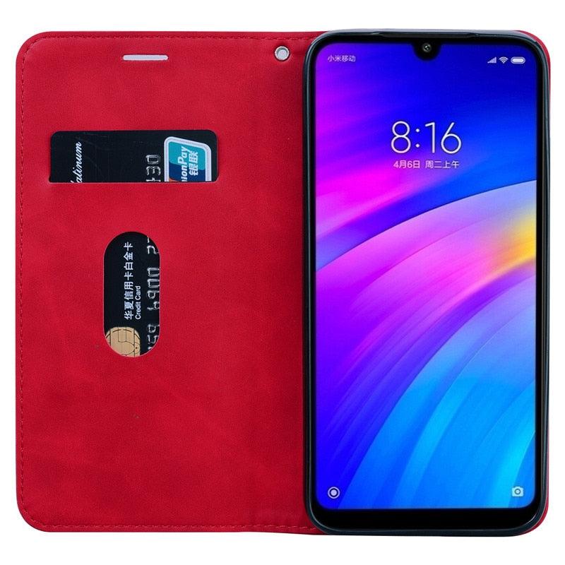Redmi Note 7 Leather Flip Wallet Case