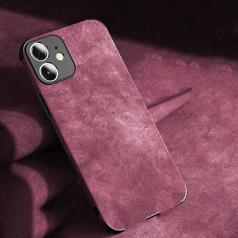 Purple Full-Leather iPhone Case – product view 19
