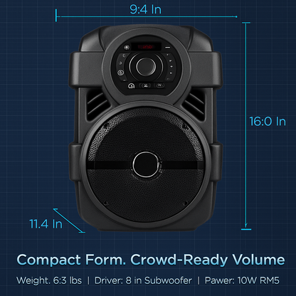 Portable PA Karaoke Speaker for Home Parties