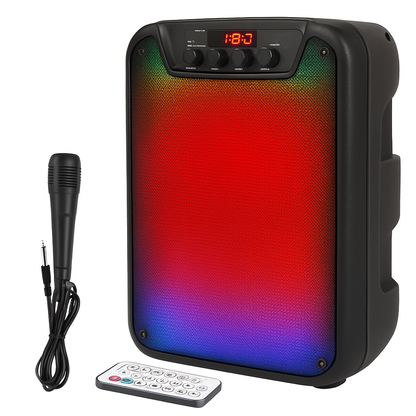 Portable Wireless Party Speaker with RGB Lights