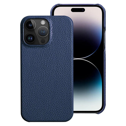 Neon Orange Genuine Leather iPhone Case – product view 8