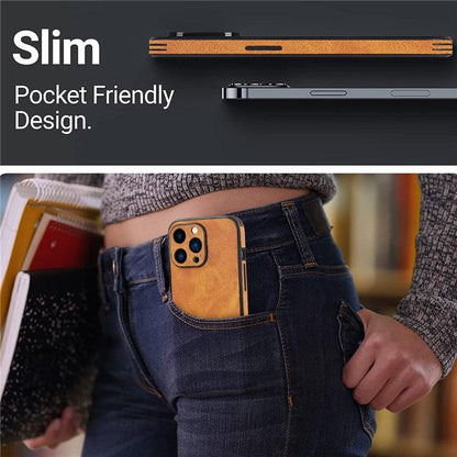 Genuine Leather Shockproof iPhone Case – product view 4