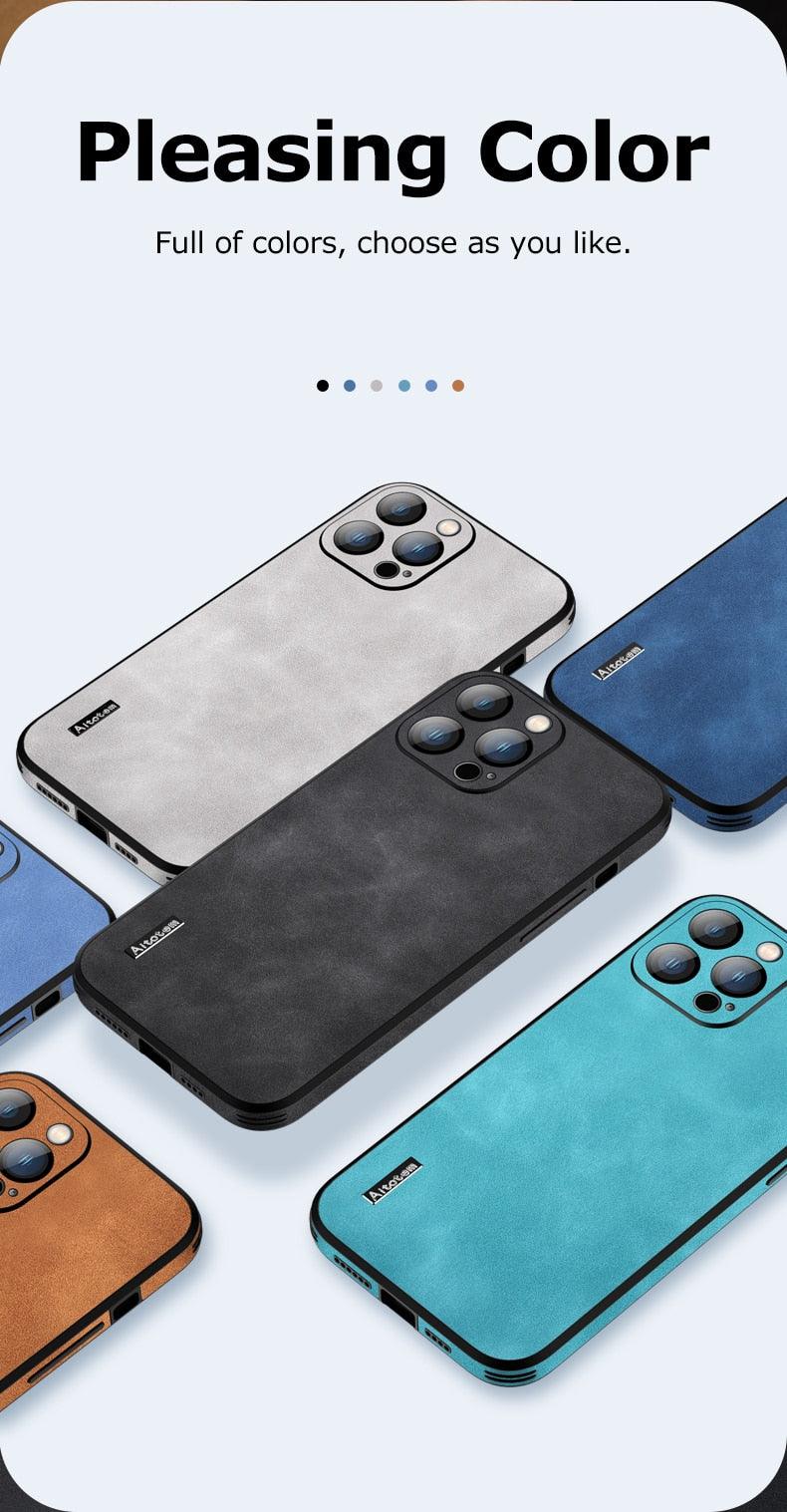 Hard Genuine Leather iPhone Case – product view 15