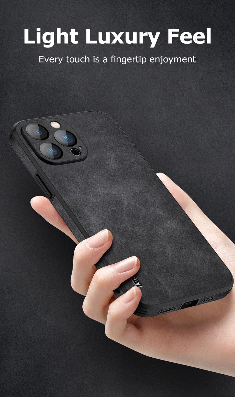 Hard Genuine Leather iPhone Case – product view 16