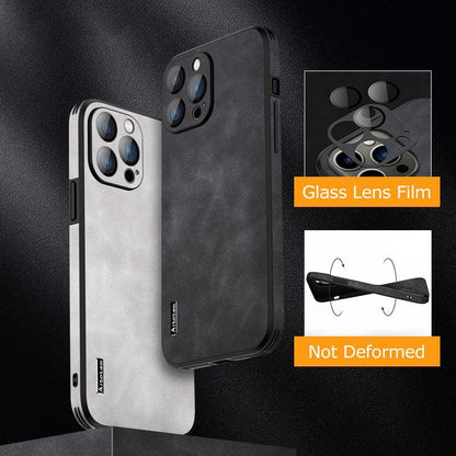 Hard Genuine Leather iPhone Case – product view 3