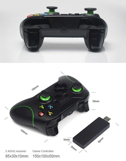 Black 2.4GHz Wireless PC Gamepad – product view 3