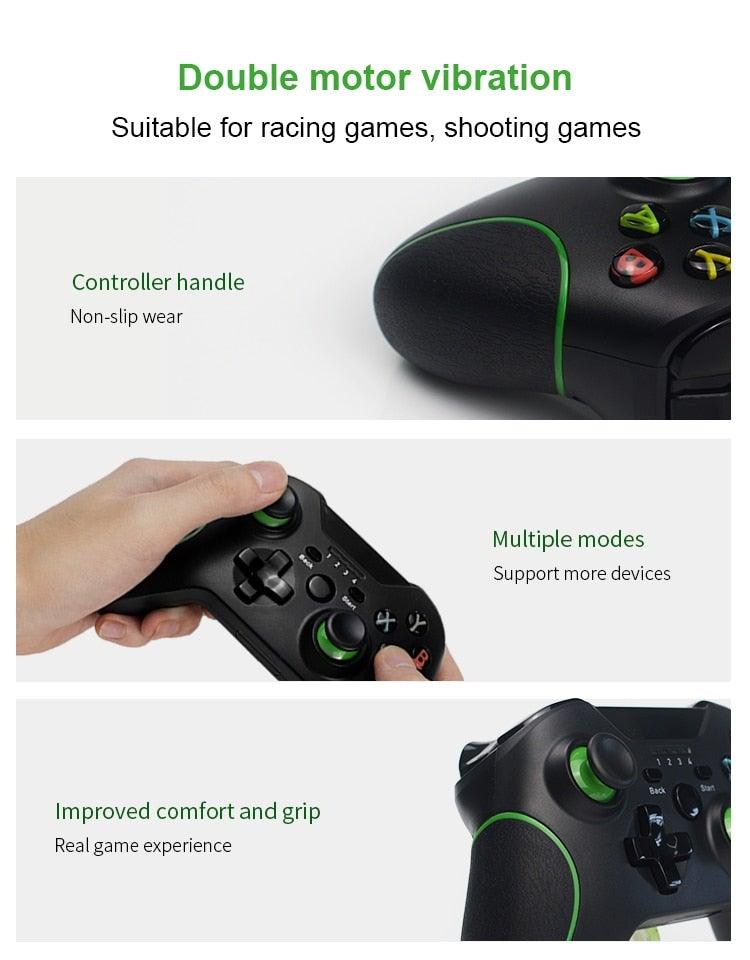 Black 2.4GHz Wireless PC Gamepad – product view 5