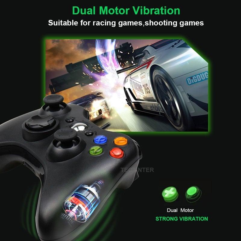 Black USB Wired Vibration Gamepad – product view 3