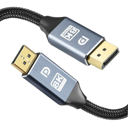 High Speed Display Port TV Cable Audio 8K Video Cable Compatible For PC And Laptop Portable Projector DP1.2 DP1.4 Lightweight Cable