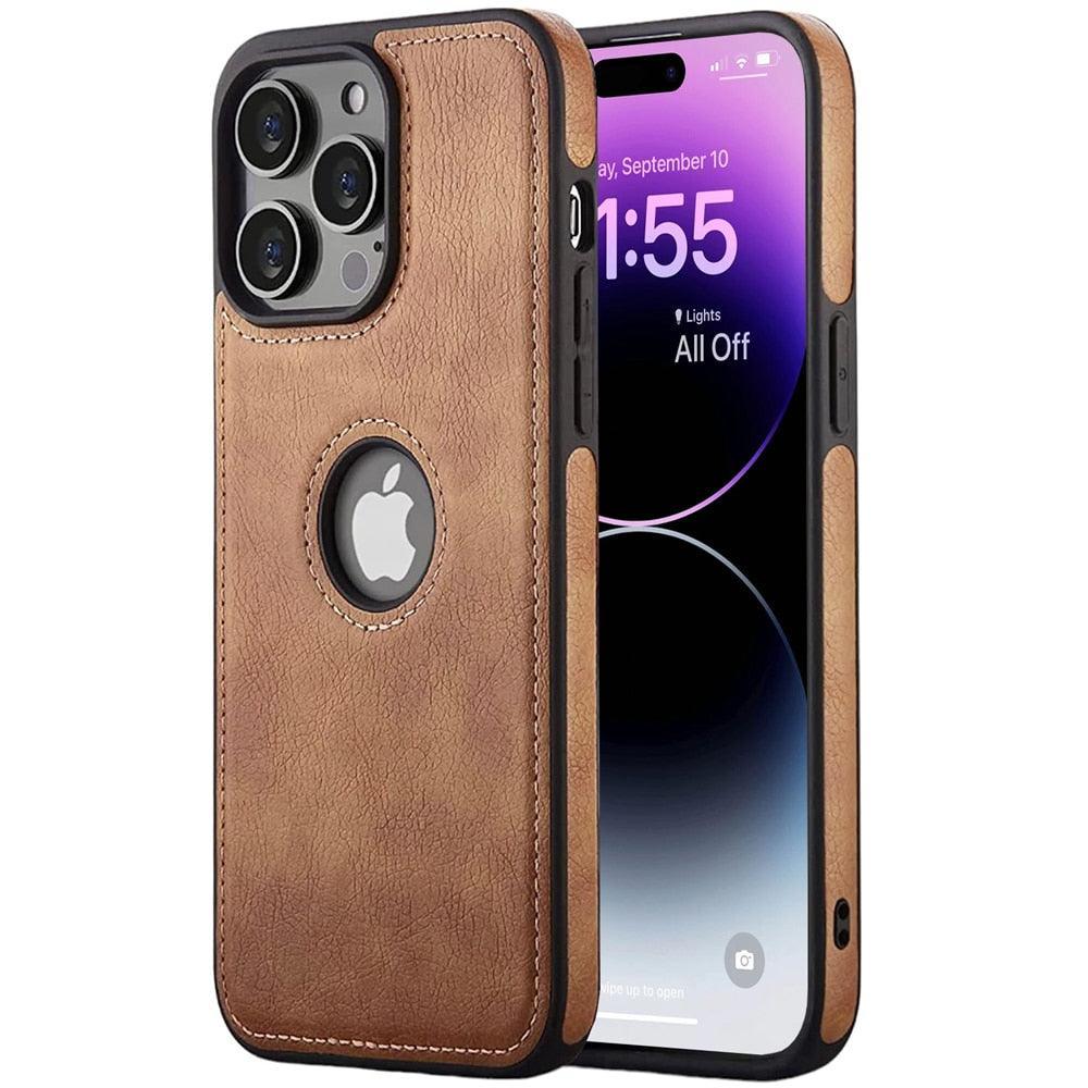 Slim PU Leather iPhone 14 Case