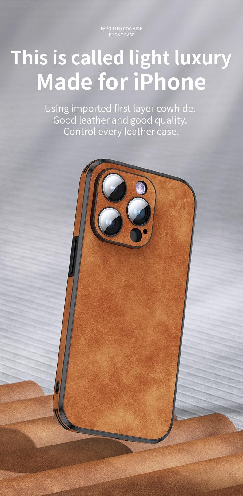 Full-Protection Leather iPhone Case – product view 10