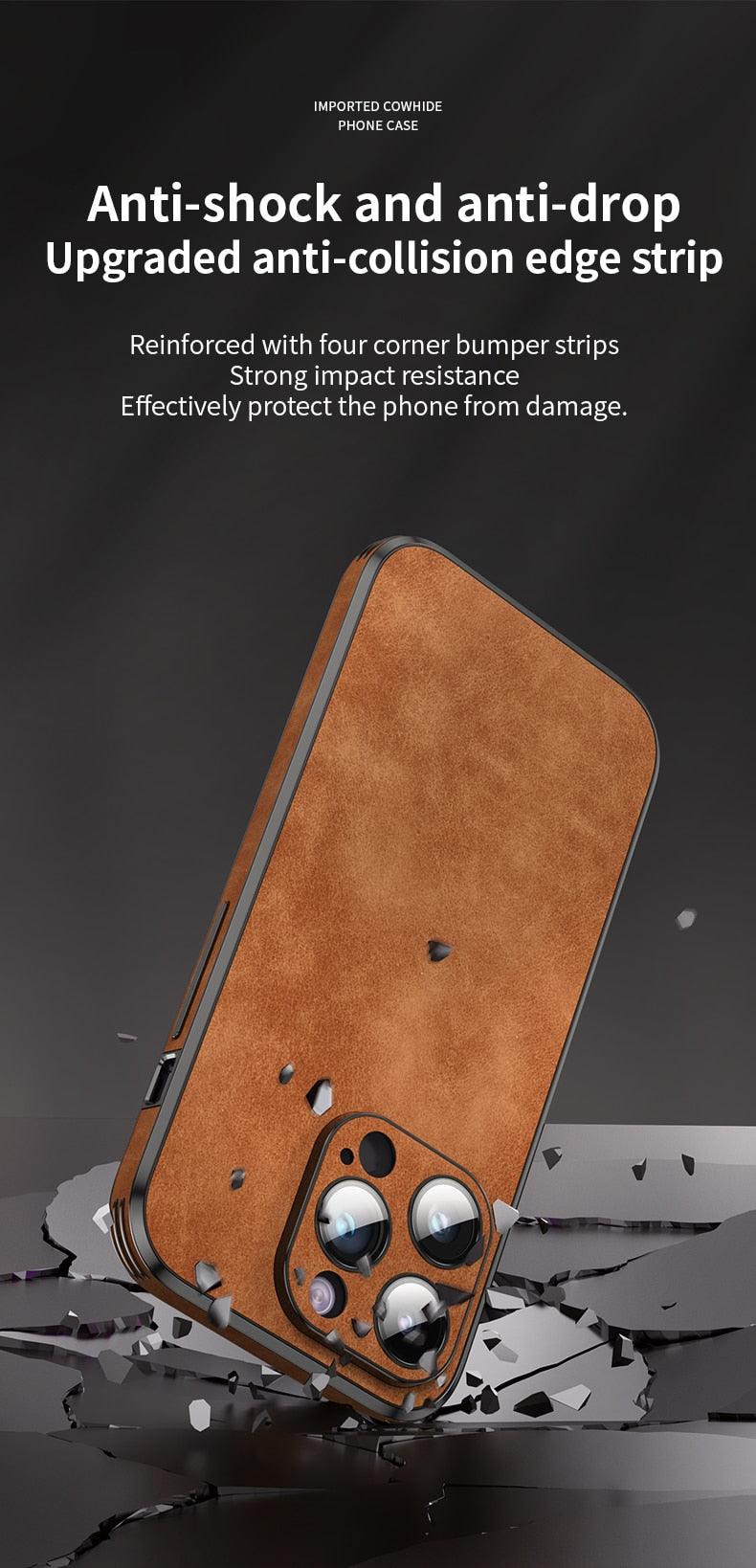Full-Protection Leather iPhone Case – product view 14