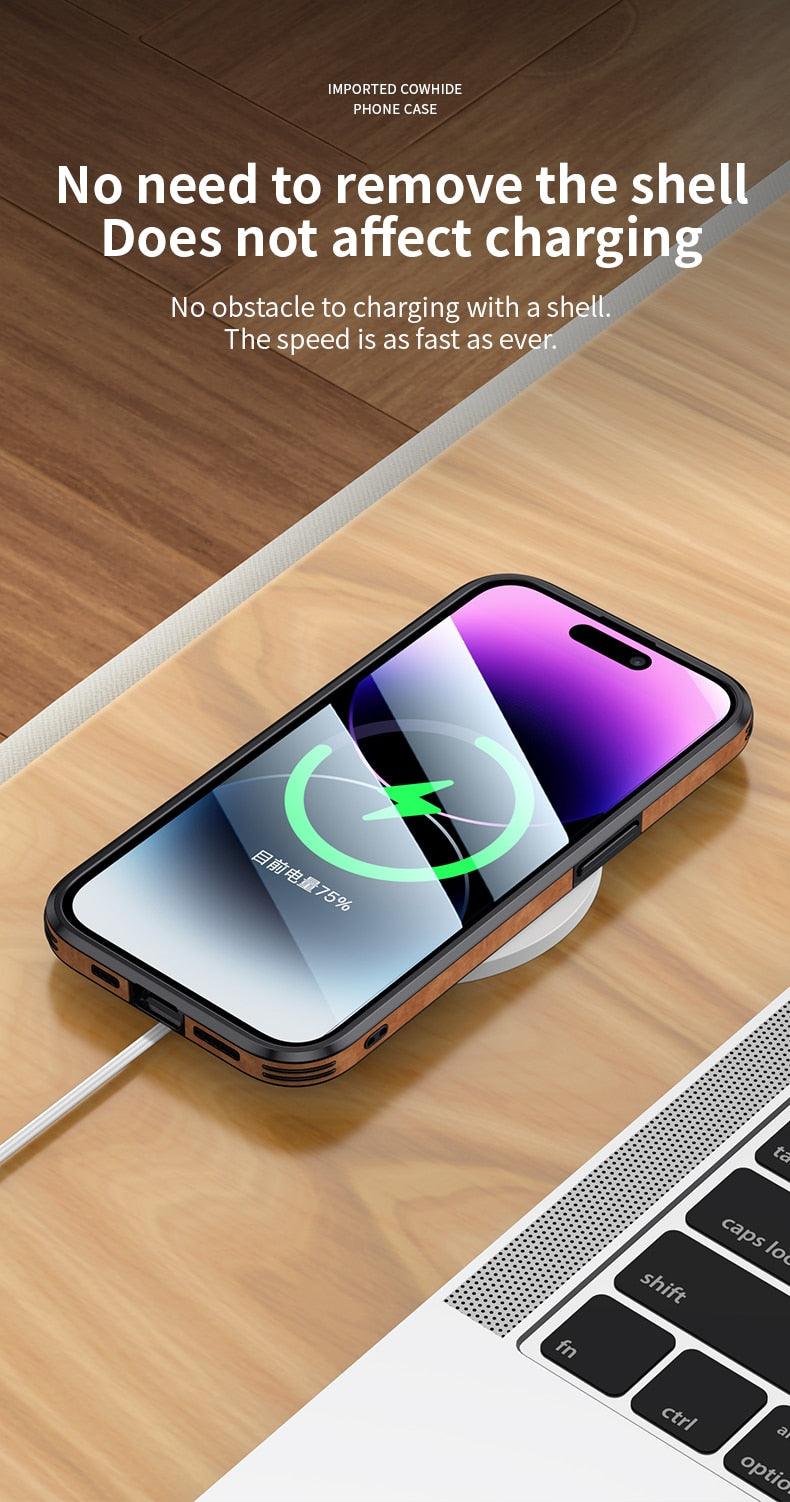 Full-Protection Leather iPhone Case – product view 15