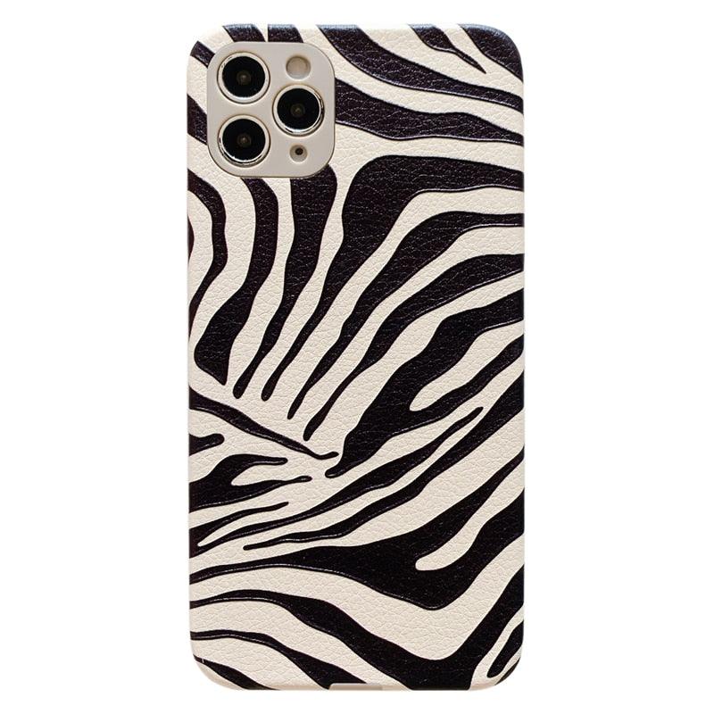 Zebra-Print Leather iPhone Case – product view 4