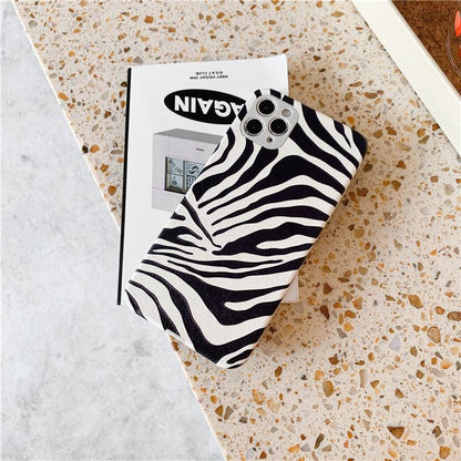 Zebra-Print Leather iPhone Case – product view 17