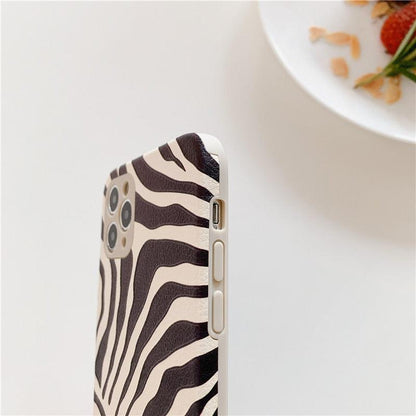 Zebra-Print Leather iPhone Case – product view 20