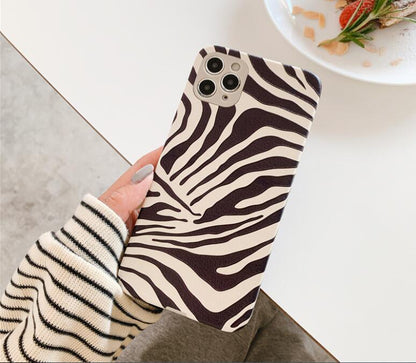 Zebra-Print Leather iPhone Case – product view 7
