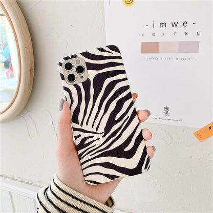 Zebra-Print Leather iPhone Case – product view 3