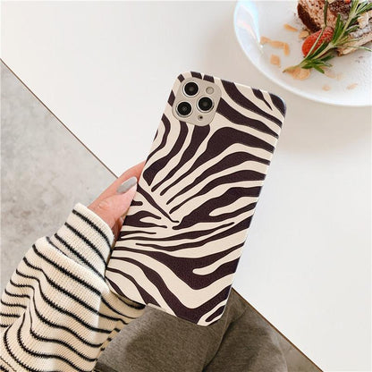 Zebra-Print Leather iPhone Case – product view 13
