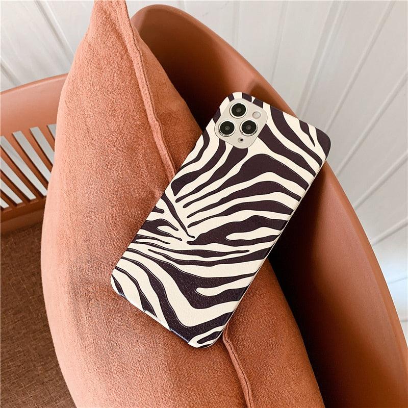Zebra-Print Leather iPhone Case – product view 14
